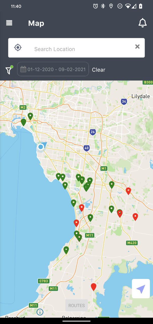 Intelligent Operations Platform map