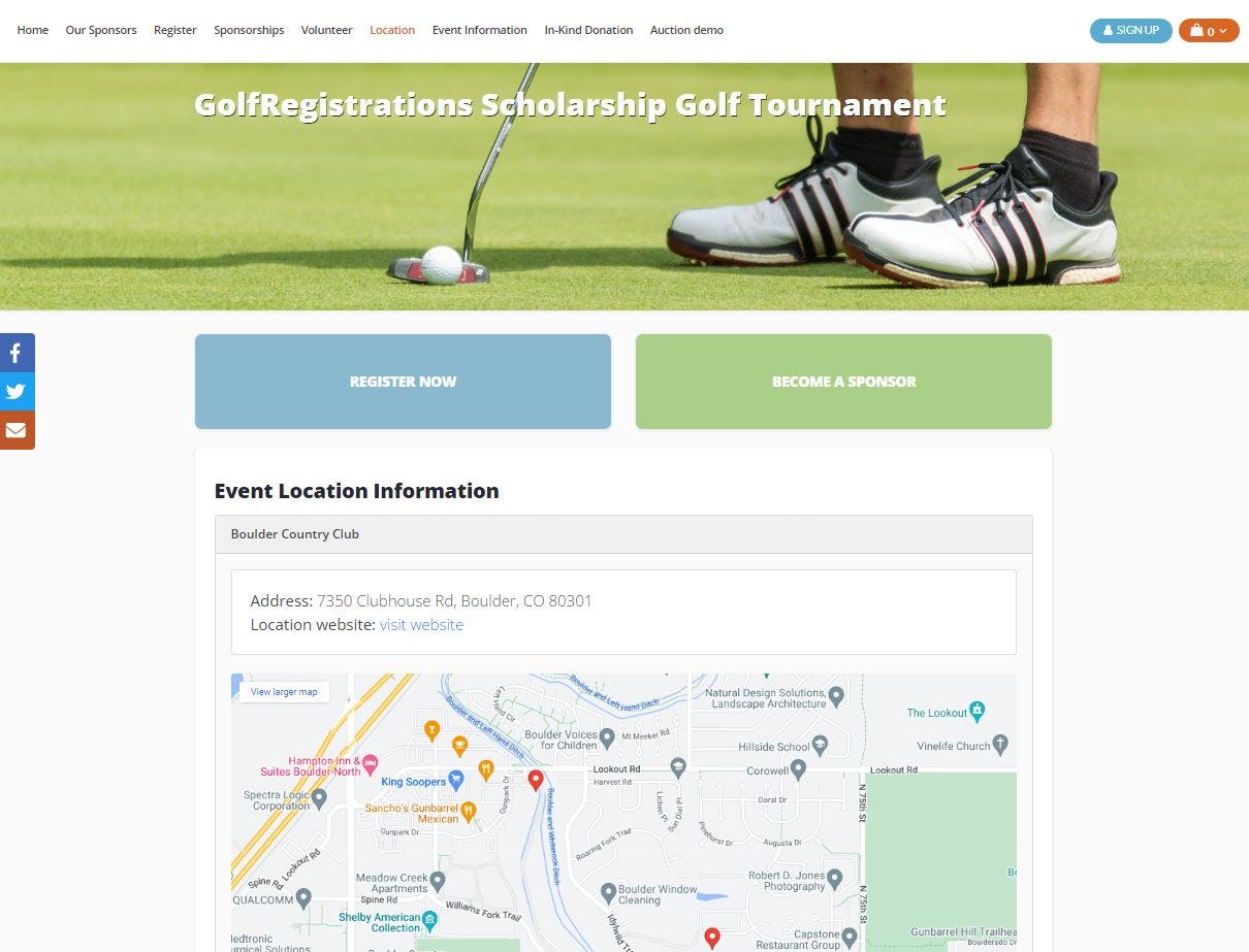 GolfRegistrations Software - 4