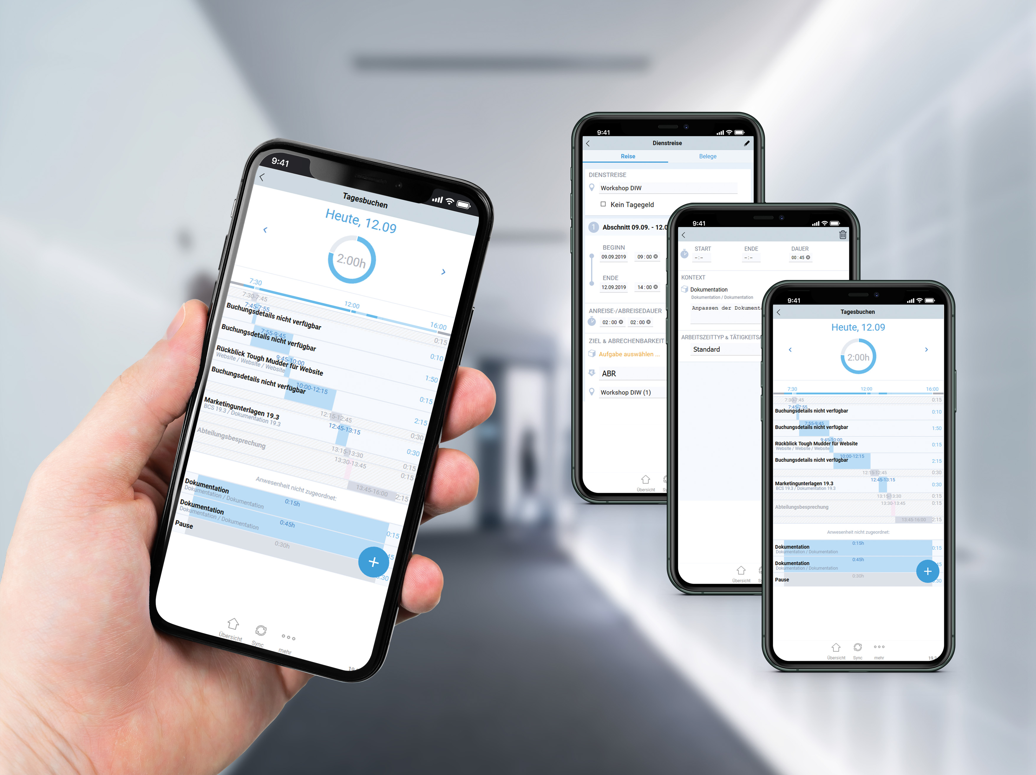 With the Projektron WebApp you can record attendances, project times, working hours, contacts and expenses anytime and anywhere in an uncomplicated way.