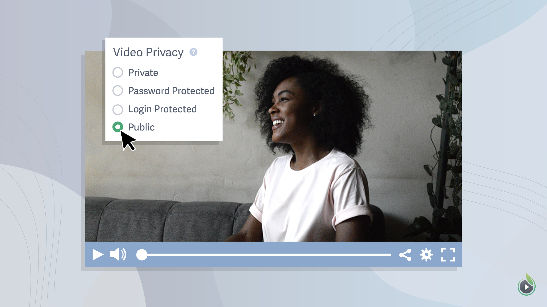 Protect your videos and define your audience through enterprise privacy options. For advanced control, you can even implement single sign-on, restrict the networks that can load your videos, and limit video playback to specific geographic areas.