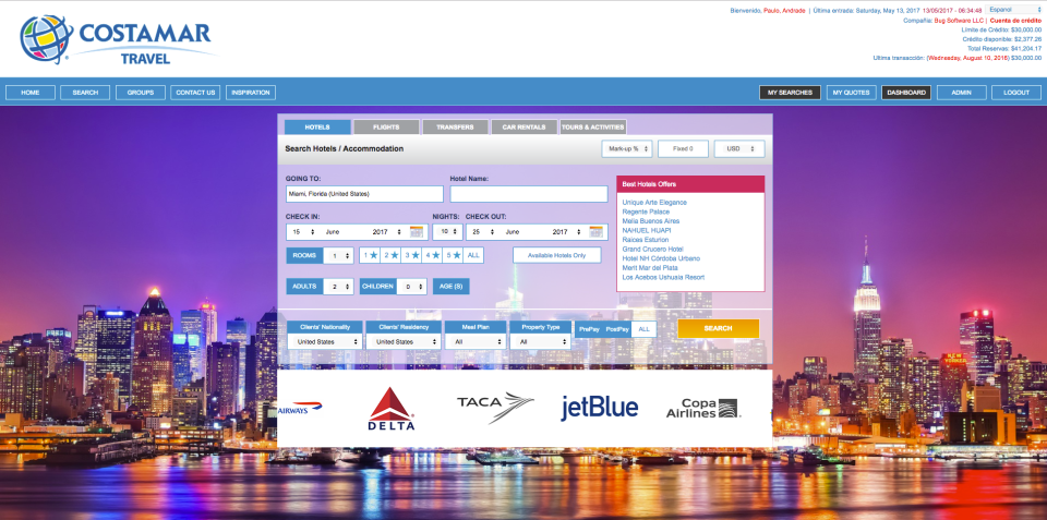 BugHotel Reservation System Software - BugHotel Reservation System is a B2B and B2C travel platform