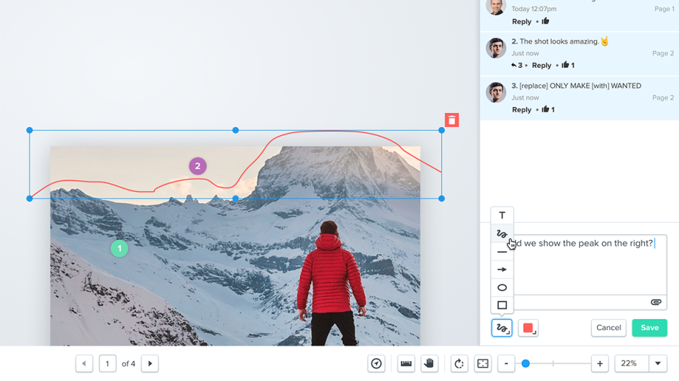 Ziflow annotation tools
