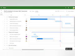 Microsoft Project Software - Email campaign timeline - thumbnail