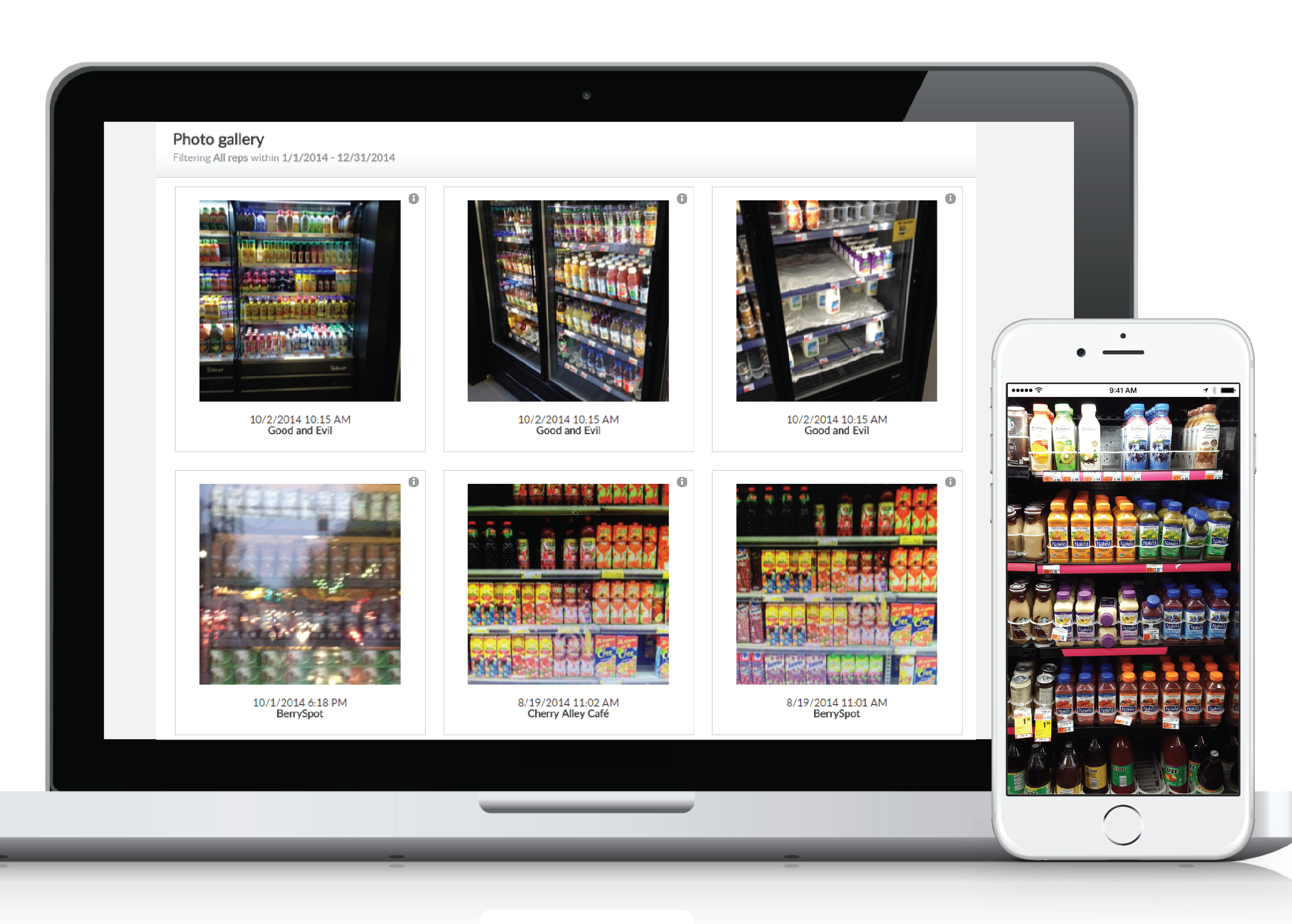 Photo gallery with tagging capabilities