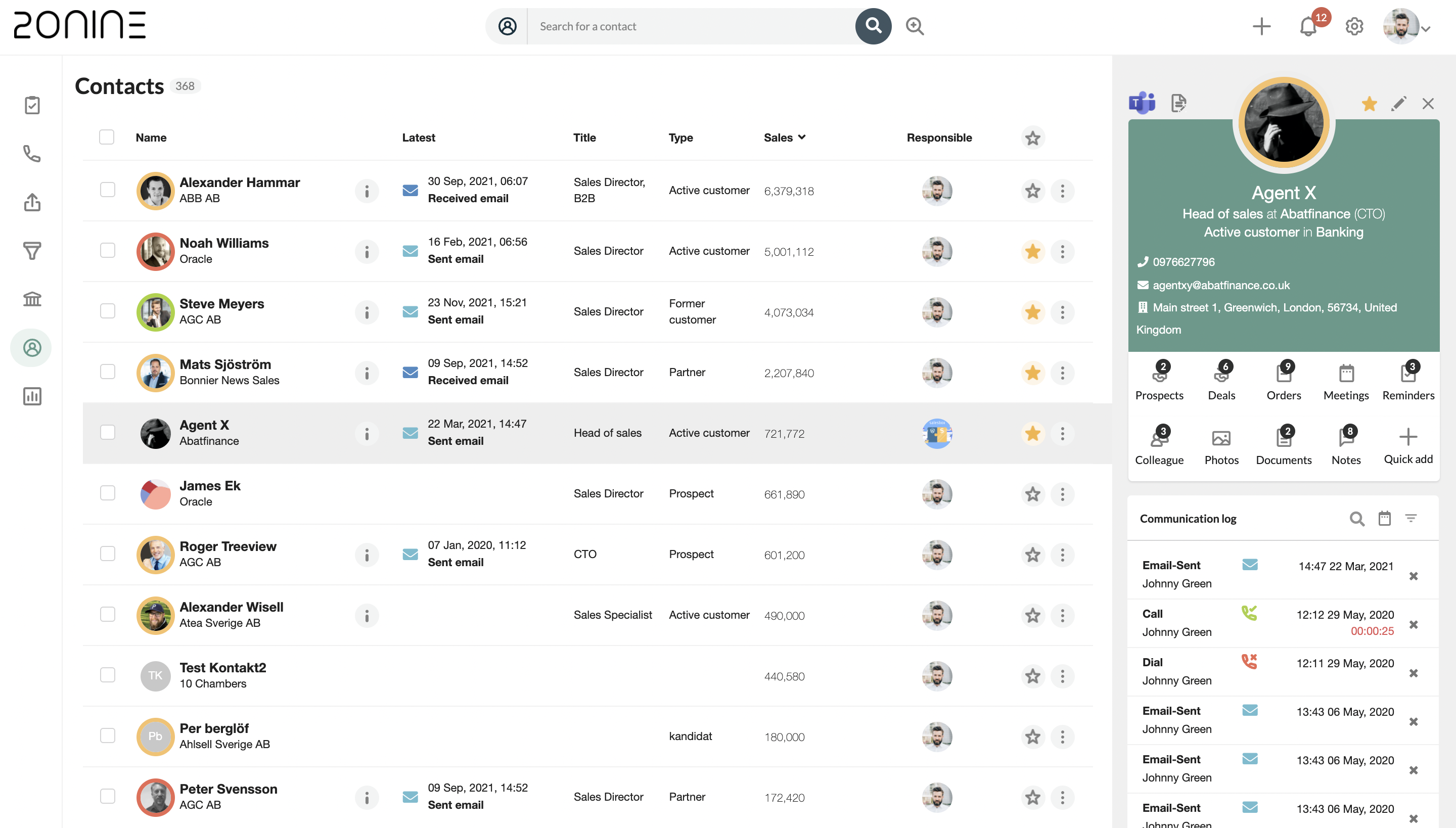 20NINE Contact CRM - Manage all relations and communication. Categorise and search to build your focus groups. Replaces the need for spread sheets.