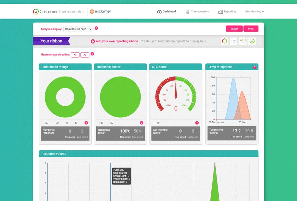Use the Customer Thermometer integration