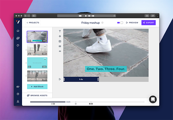 Vibbio screenshot: A video maker that makes your messages shine