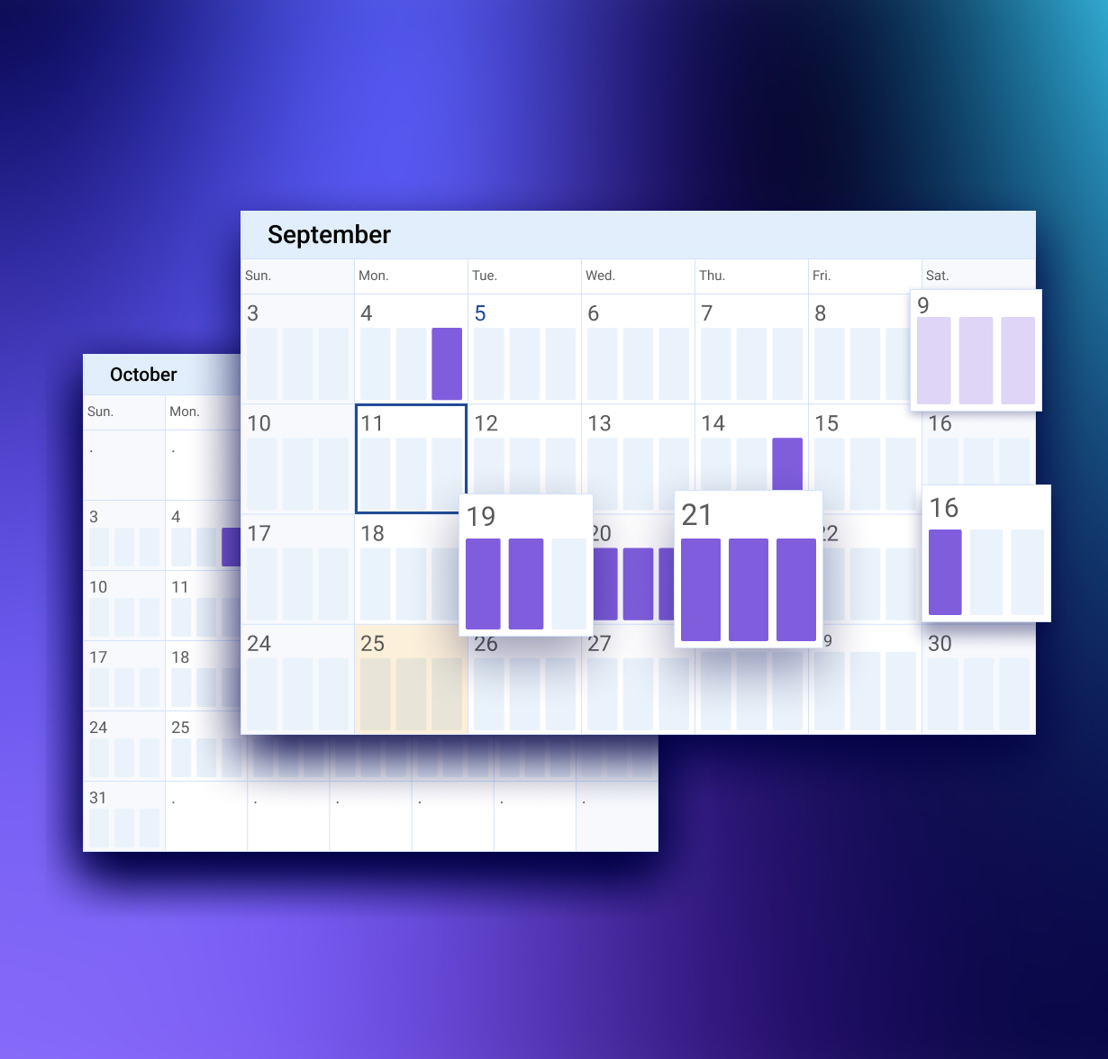 Petal Physician Scheduling screenshot: Absence Management