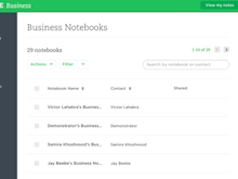 Evernote Teams Software - Access, alter, and manage any Business Notebooks made by users, while leaving Personal Notebooks completely private and separate from work