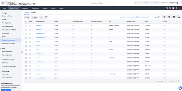 ManageEngine Mobile Device Manager Plus MSP Logiciel - 4