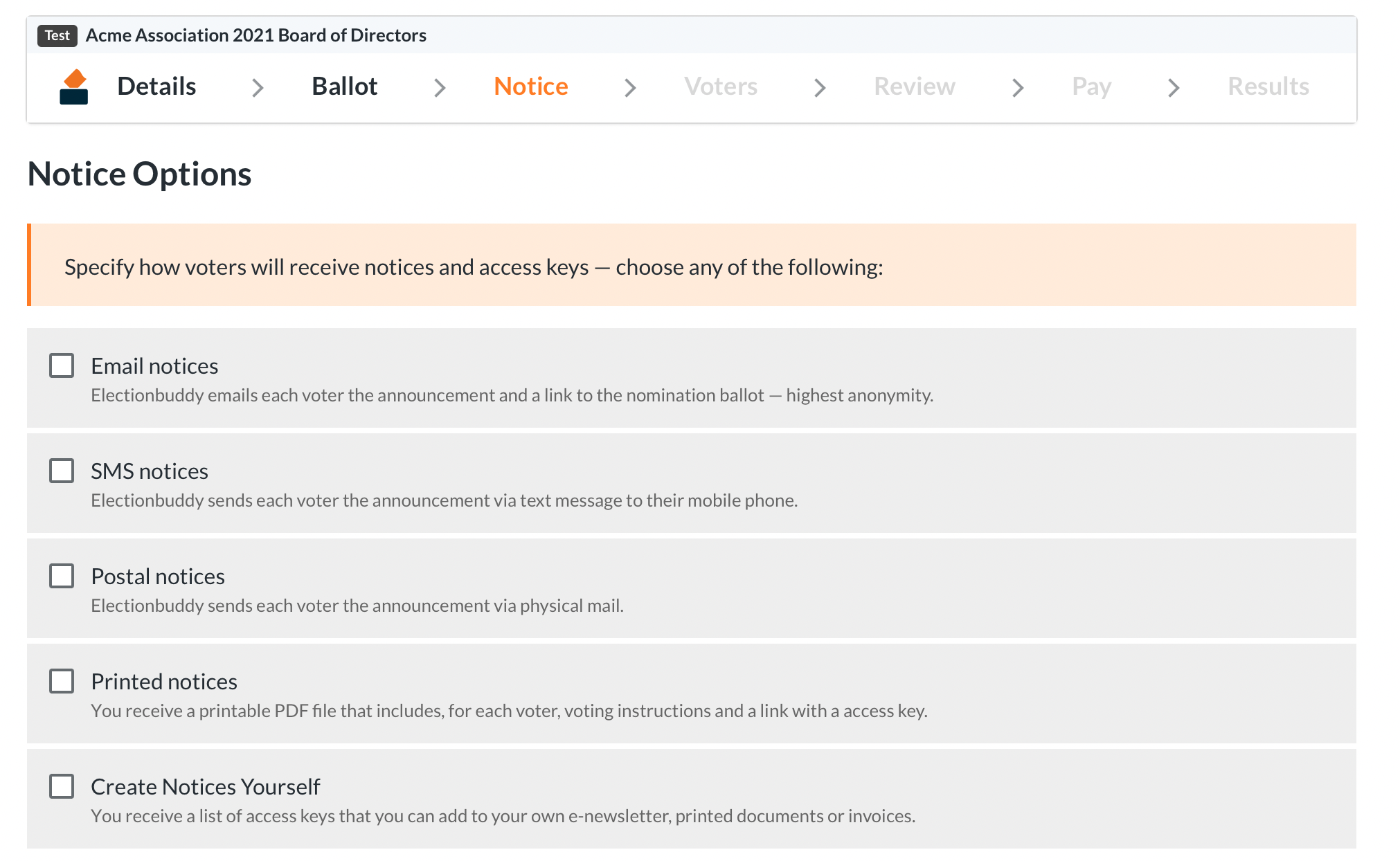 ElectionBuddy Software - 5