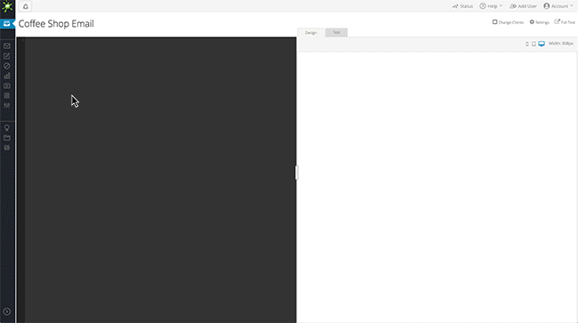 Test and edit instantly. Simply load up your email and tweak the code in our editor – you’ll see the preview change as you adjust the code. Need to run a new email test? Just hit the “retest” button in the editor and see your new email render in seconds.