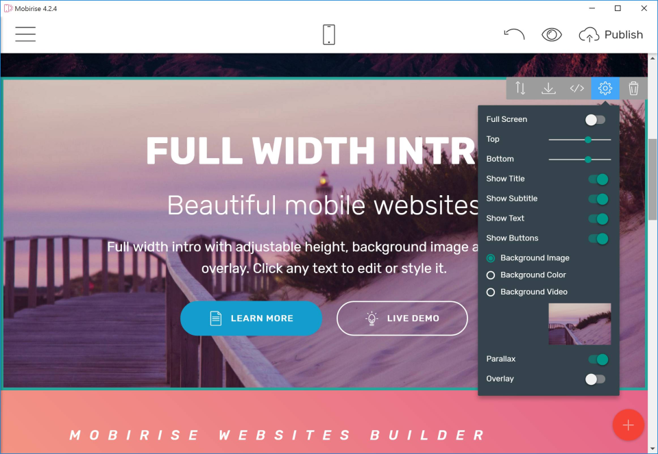 Mobirise Website Builder Software - 2