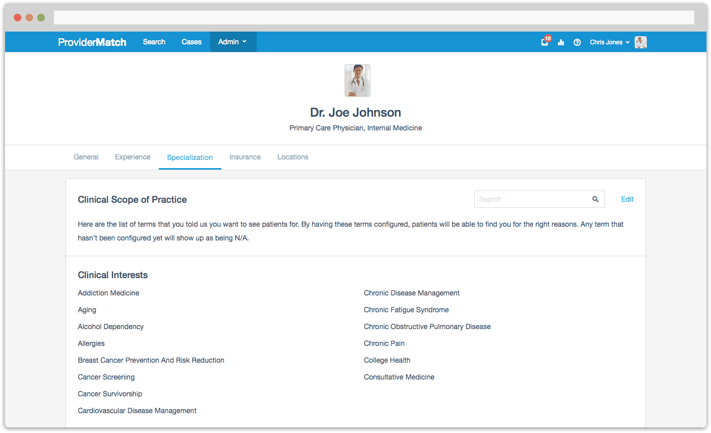 Kyruus Health screenshot: Rigorous Data Processing & Consolidation