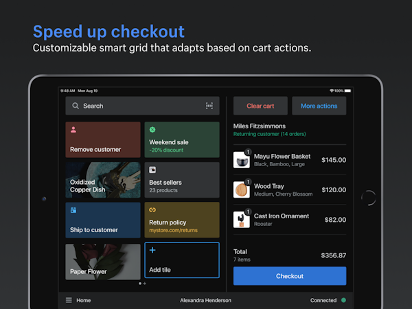 Shopify POS Software - Speed up checkout