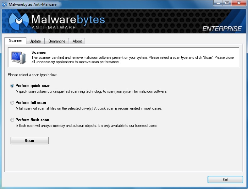 Malware scan