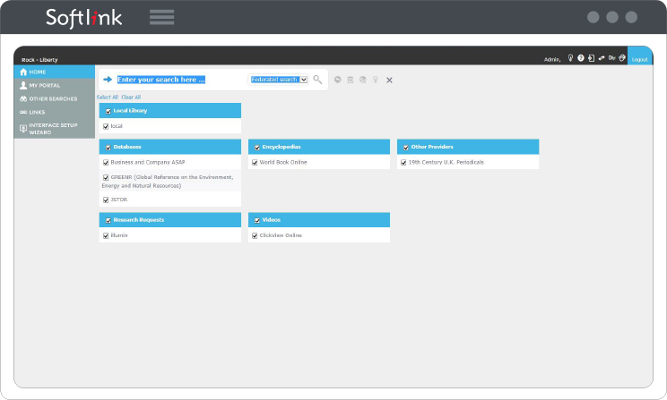 Liberty Software - Full-text, predictive text, faceted, and federated search functionality is built into Liberty