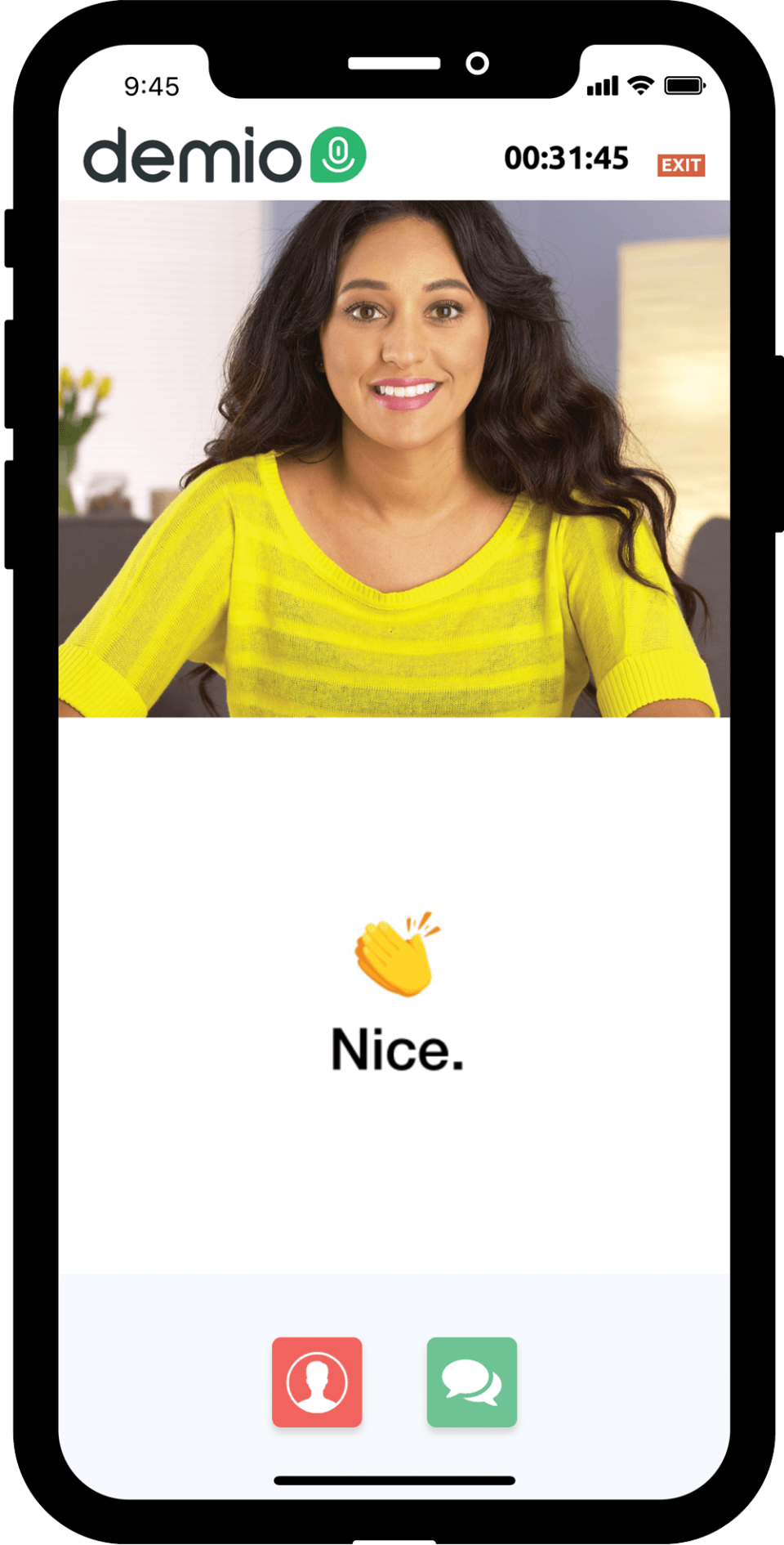Demio mobile chat