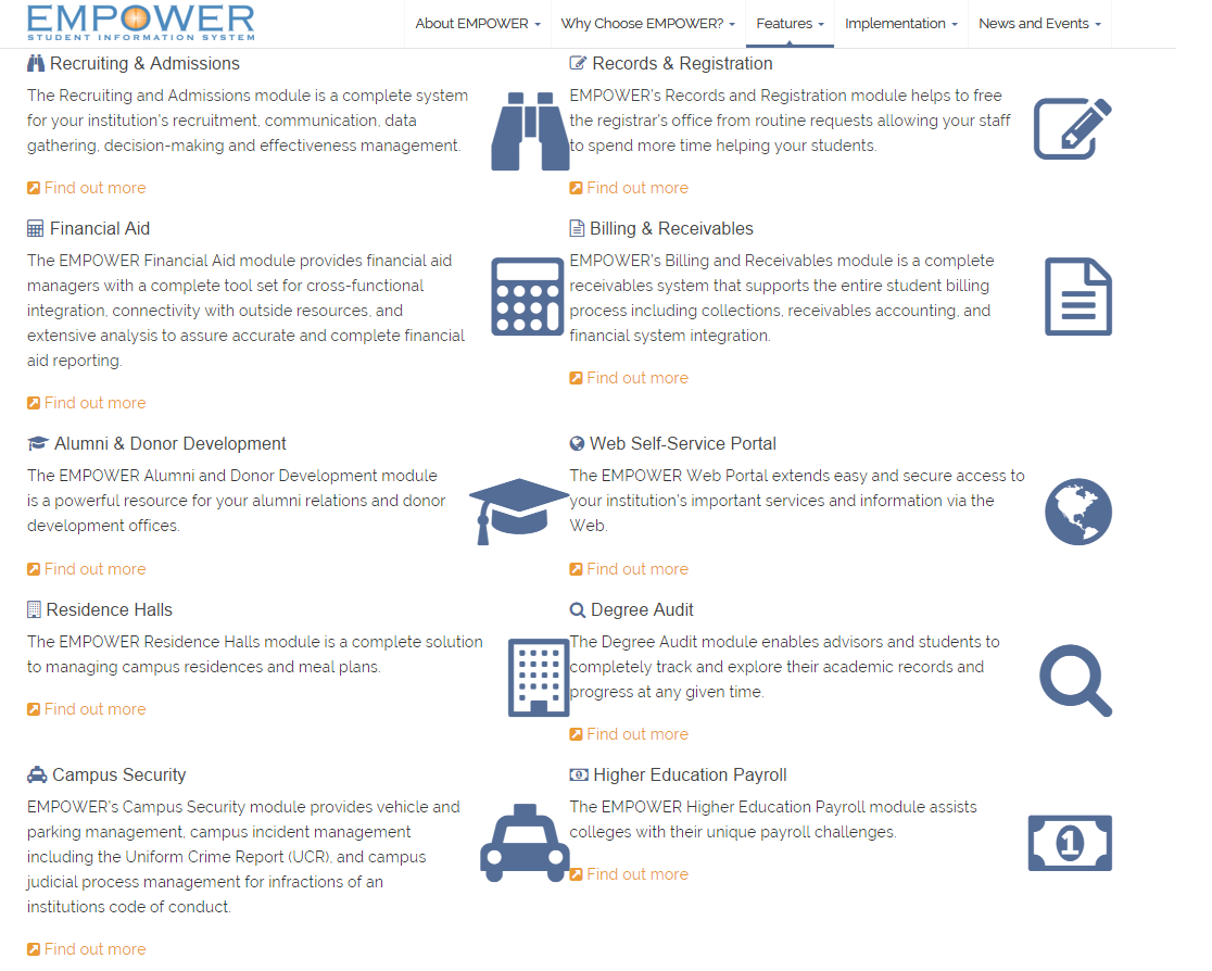 EMPOWER - Features