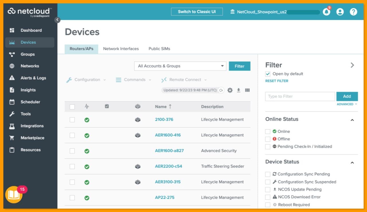 NetCloud SASE Software - Control all aspects of NetCloud SASE via NetCloud Manager, a single pane of glass for network and security management.