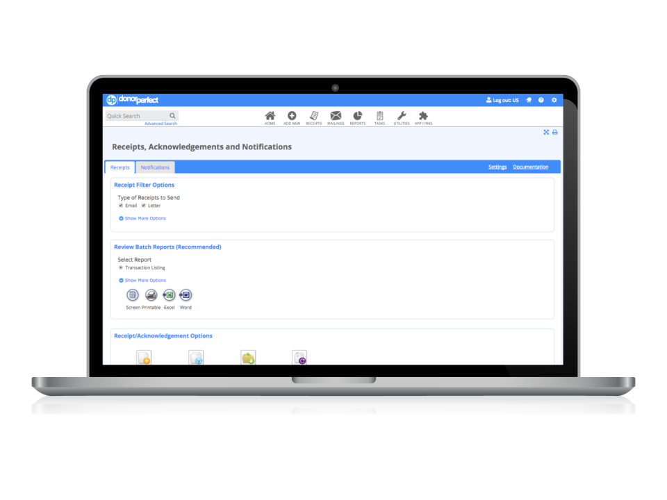 DonorPerfect Software - DonorPerfect receipts
