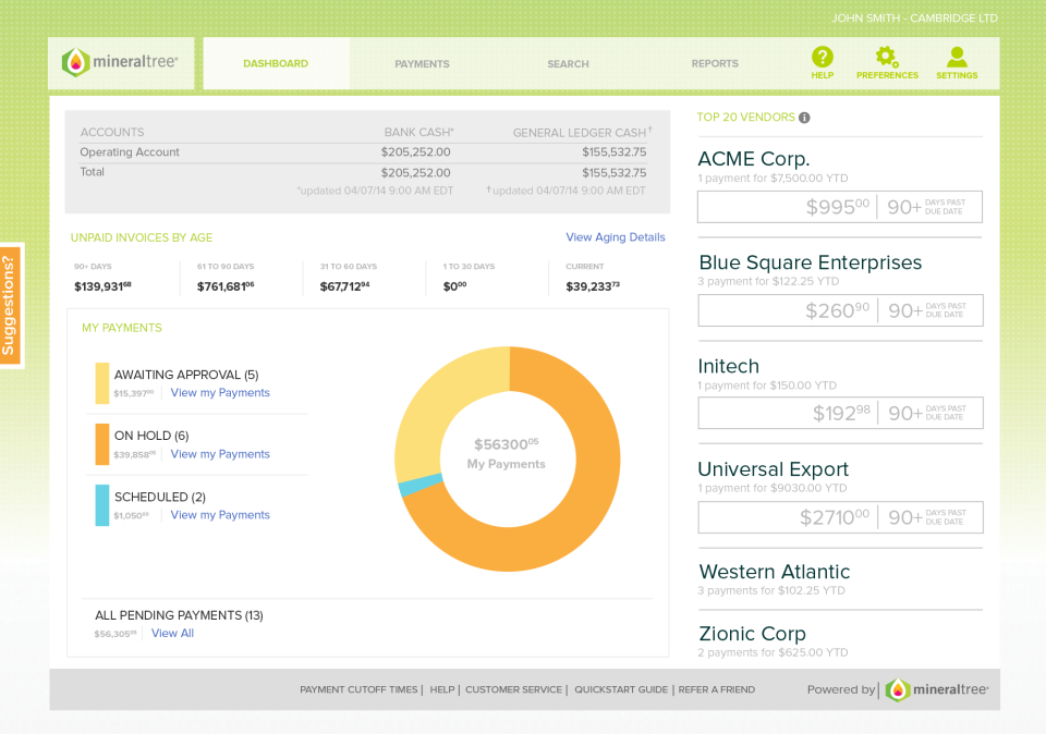 MineralTree Invoice-to-Pay Software - 1