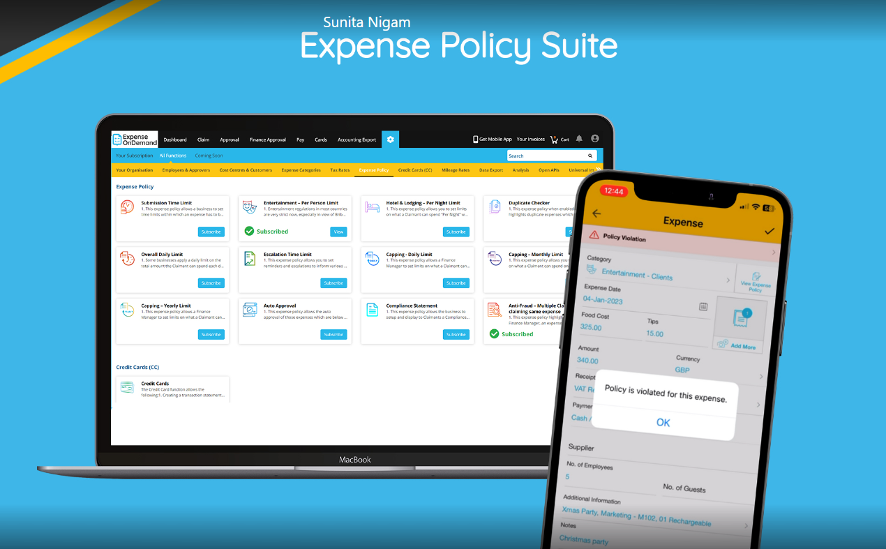 Expense Policy suite 