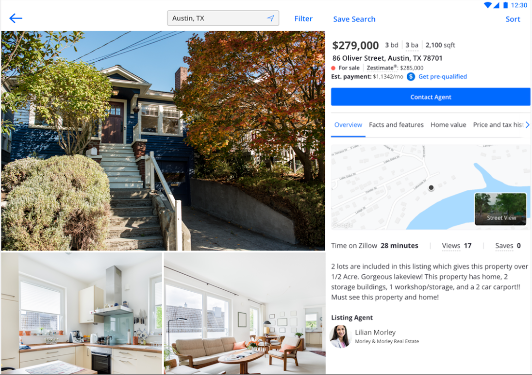 Zillow Rental Manager property listing overview