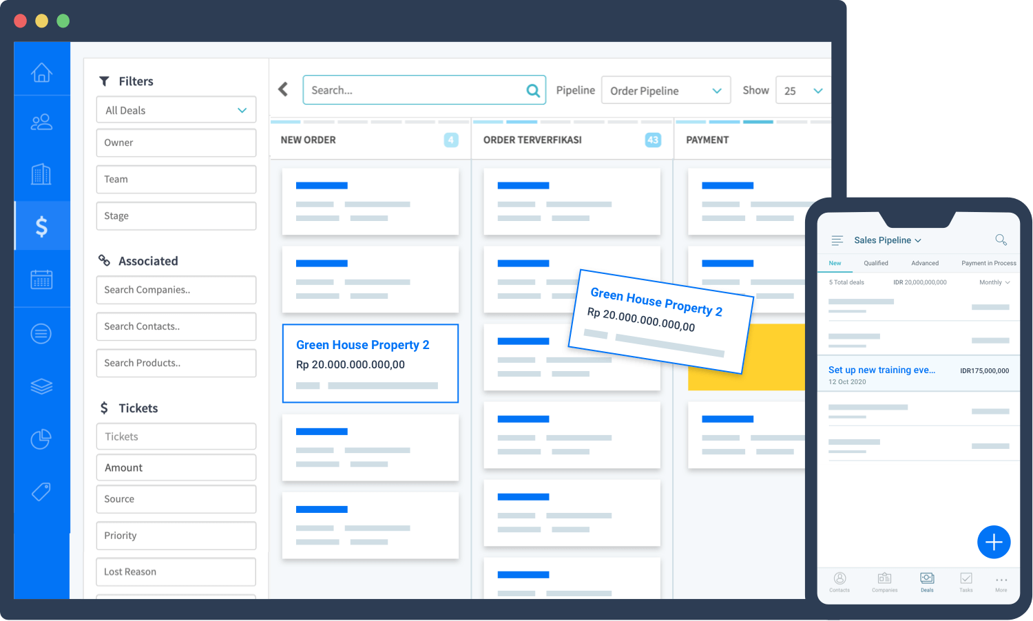 Sales CRM & Call Center System