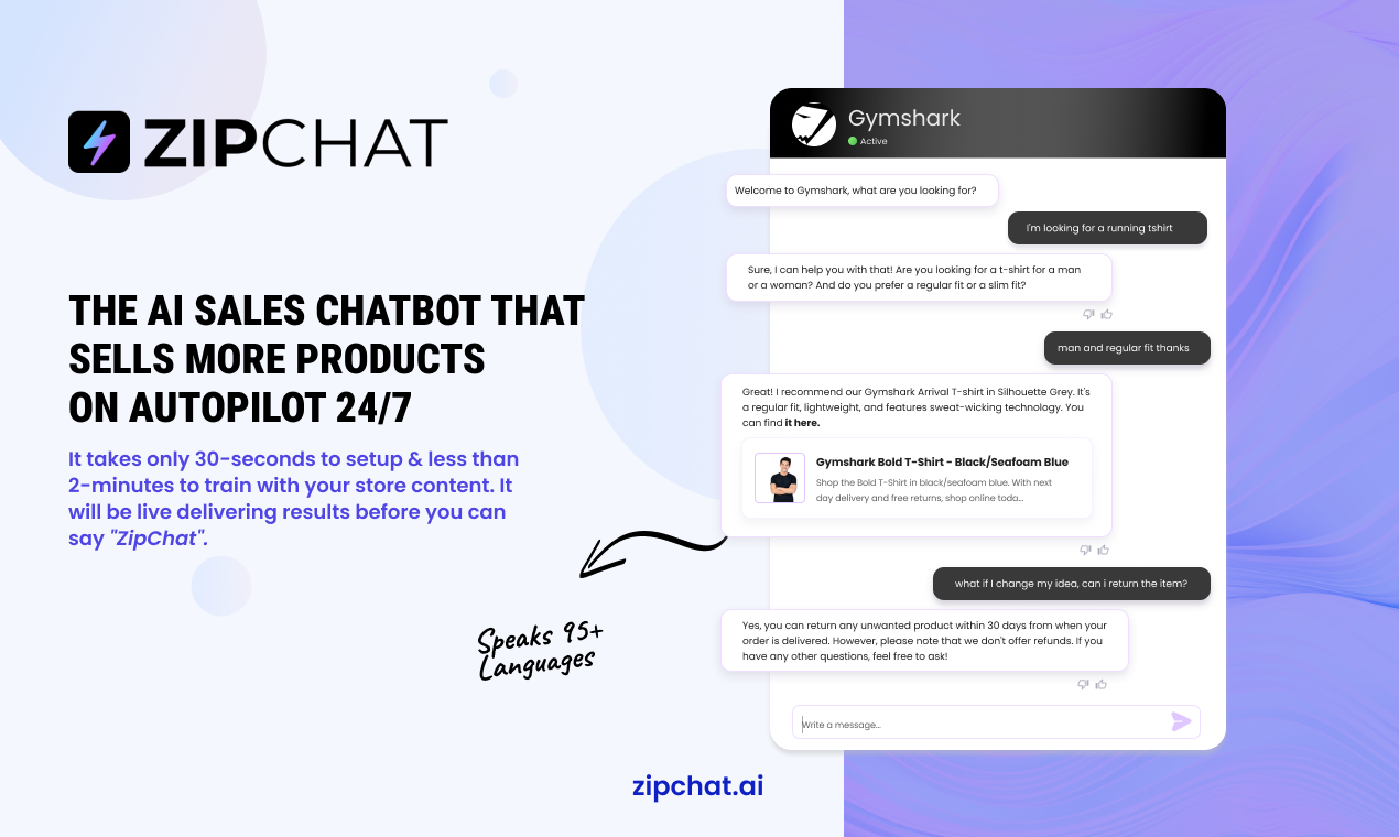 Zipchat boosts e-commerce sales with AI-powered chat, enhancing real-time customer interactions, streamlining queries, and automating responses for efficient support, driving higher conversions and loyalty.