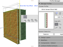 ARCHICAD Software - The Parametric Profile Editor allows for the generation of wall, beam and column profiles of greater intelligence, with the ability to then apply those profiles across multiple details