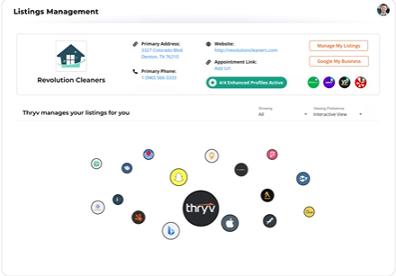 Thryv Software - Thryv listings management