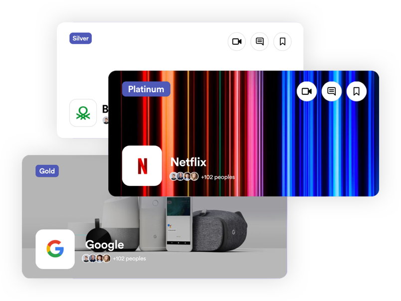 RoI-led Exhibitor Booths - With thoughtfully engineered virtual booths from an RoI-first lens, your sponsors, exhibitors, and partners will keep coming back to your events, again and again.