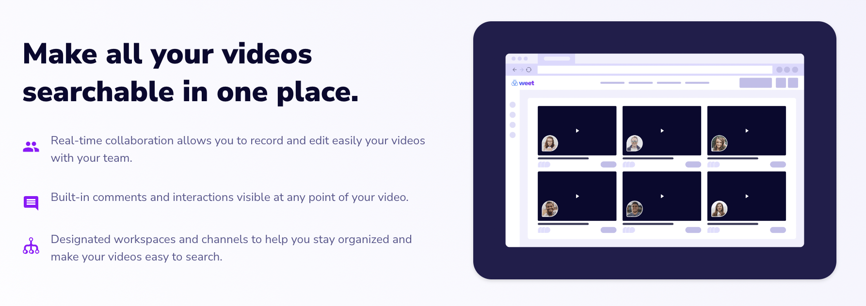 Create a searchable video tutorial hub