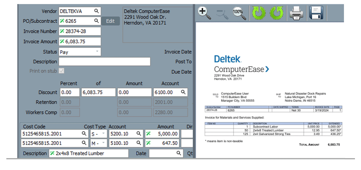 ComputerEase Software - ComputerEase organize payments with accounts payable