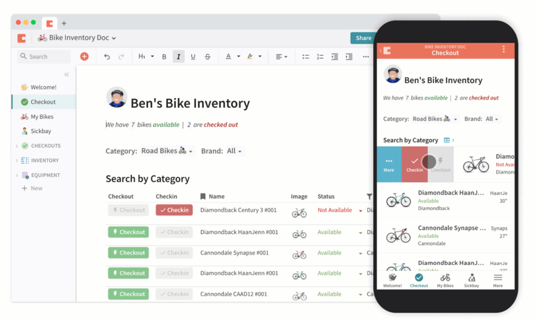 Coda inventory tracking