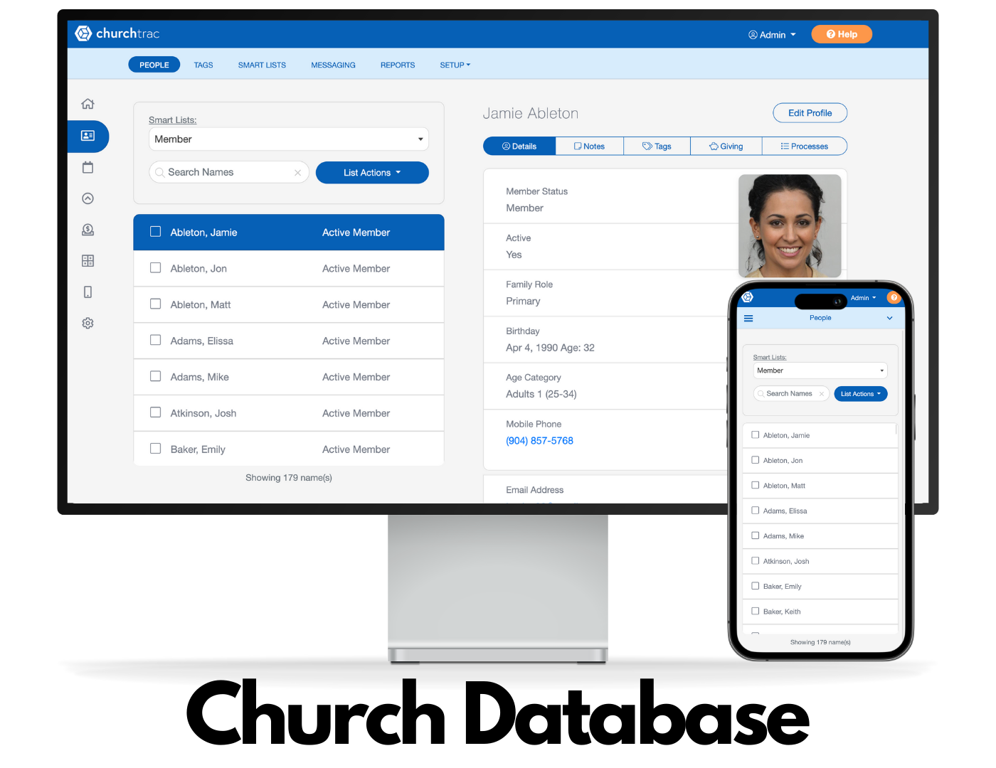 ChurchTrac Software - Church Database