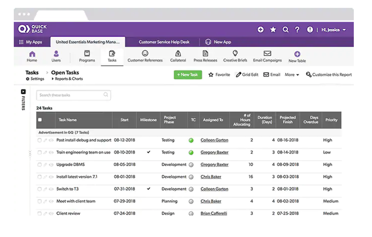 Quickbase Check App Dashboard Quickbase at Irene Troyer blog