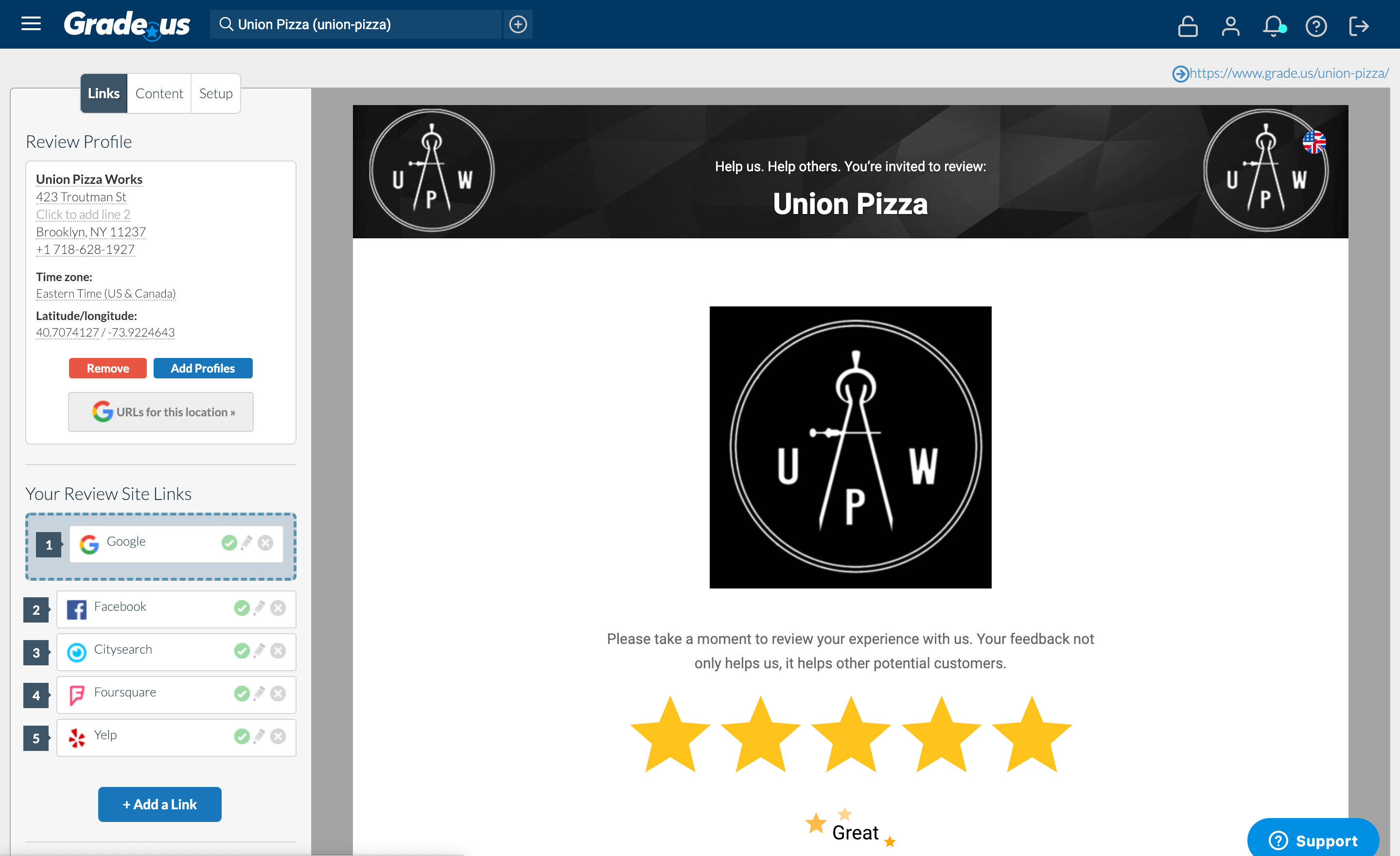 Systematically drive customers to one conversion funnel that routes them to the review sites you care about.