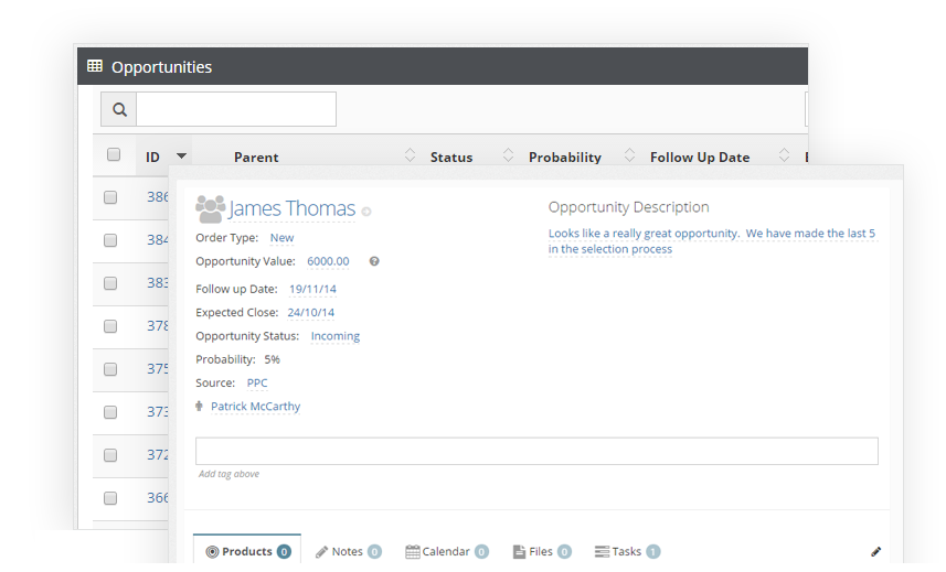Commissionly Software - Review and manage sales opportunities and details for each one