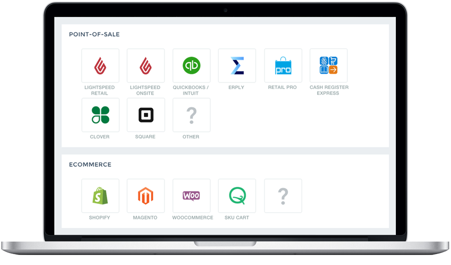Connect Point-of-Sale data to eCommerce, apps, and marketplaces