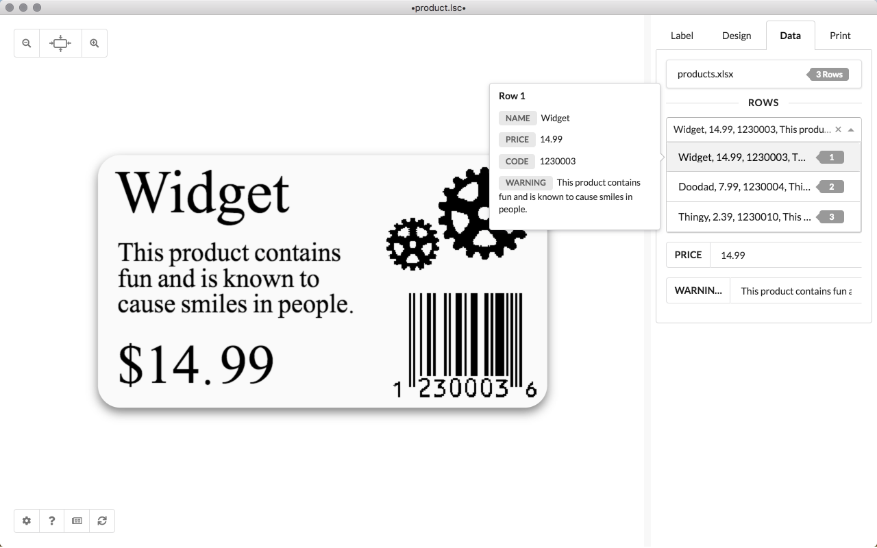 Add images and barcodes