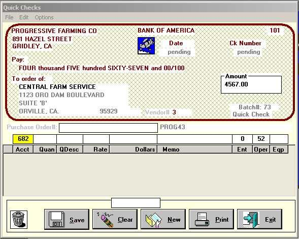 Enter General Ledger Check with Costing