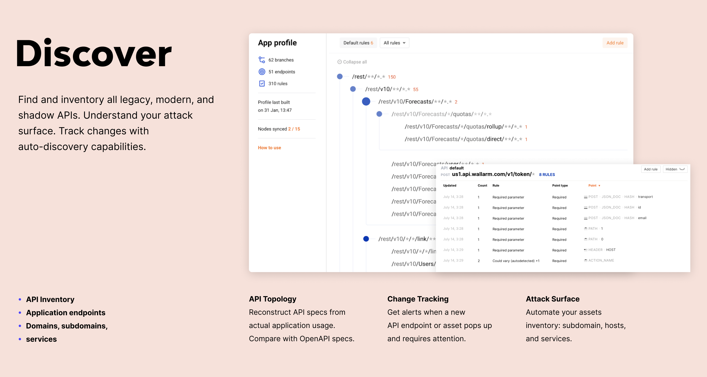 Discover. Find and inventory all legacy, modern, and shadow APIs.