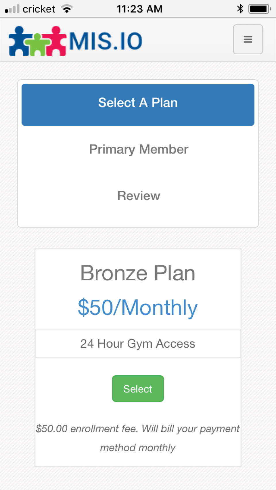 Membership Integrity System membership plans