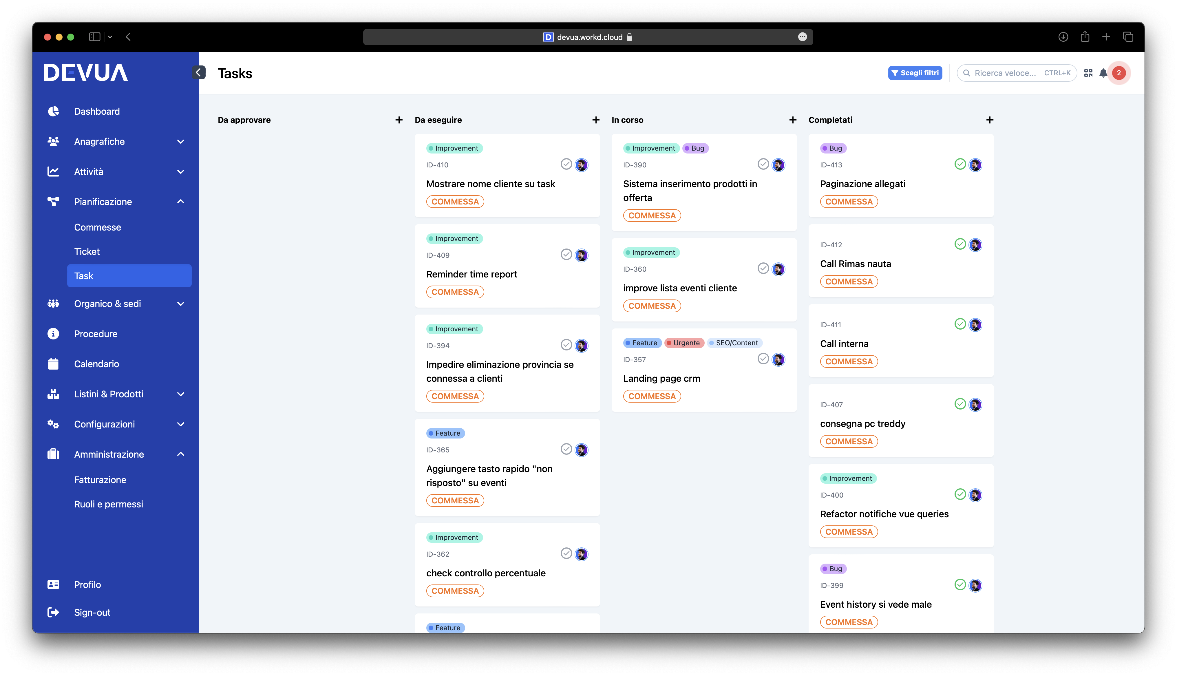 Salesteer screenshot: Salesteer Tasks