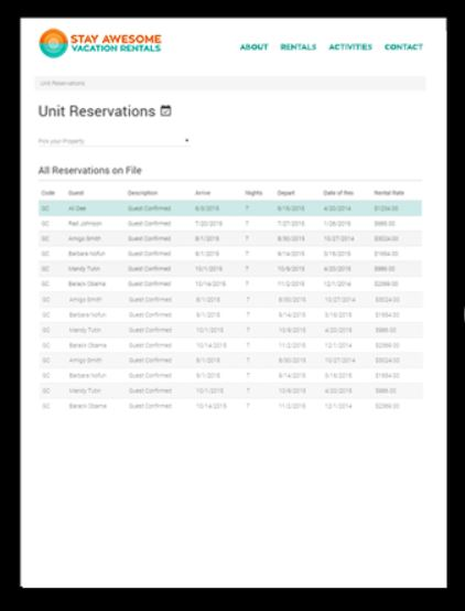 RNS Timeshare Management Software Software - 2