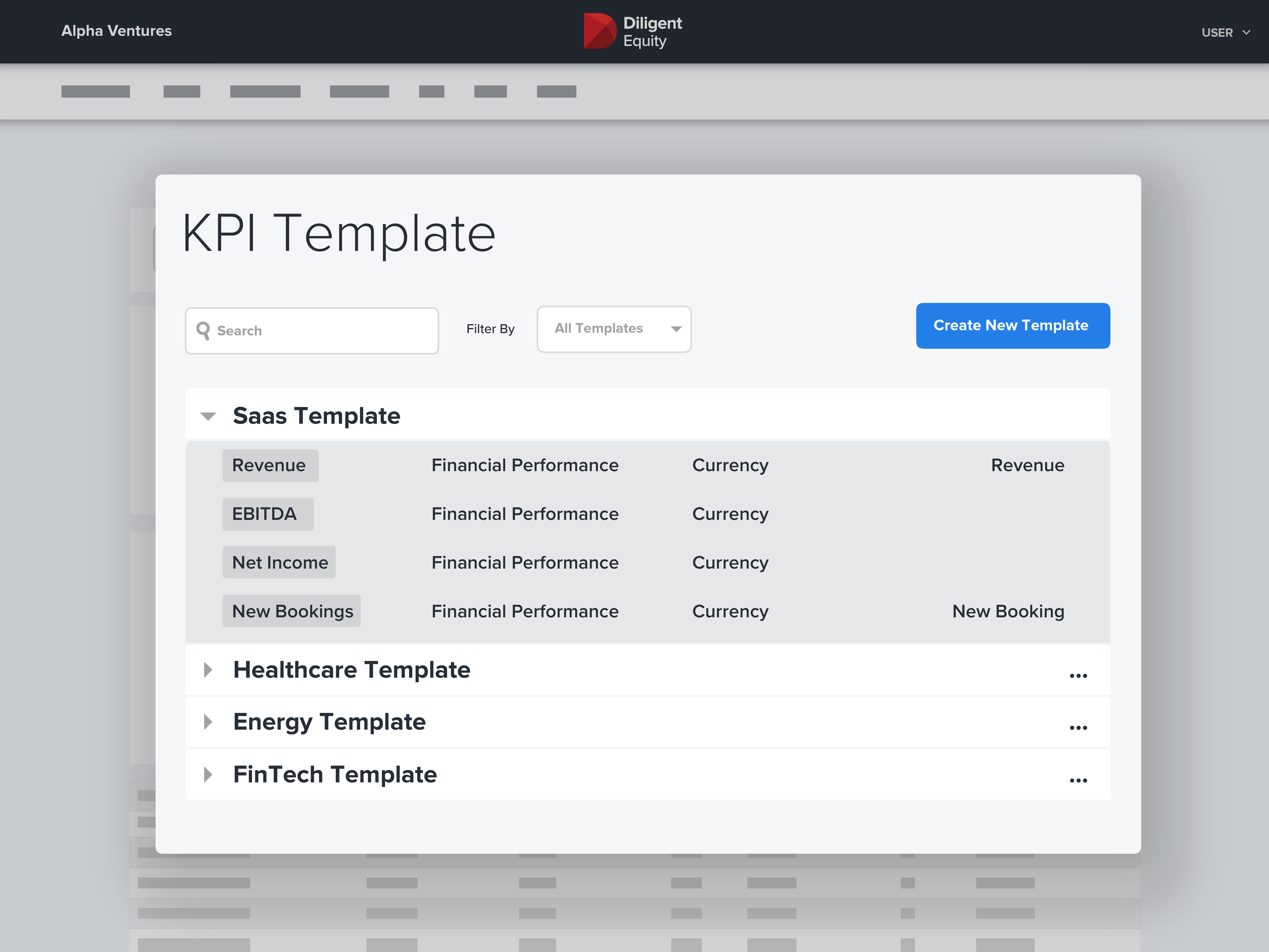 Diligent Equity Software - KPI Data Gathering and Tear Sheets for Investors