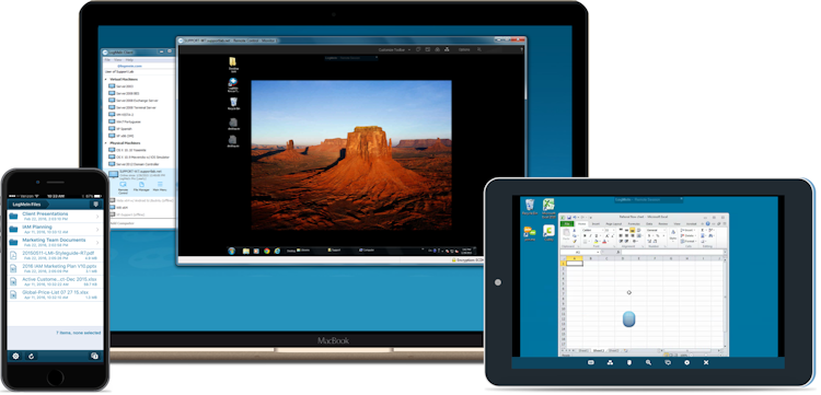 LogMeIn Pro screenshot: Get anytime, anywhere access to any PC or Mac via a desktop, iOS or Android device