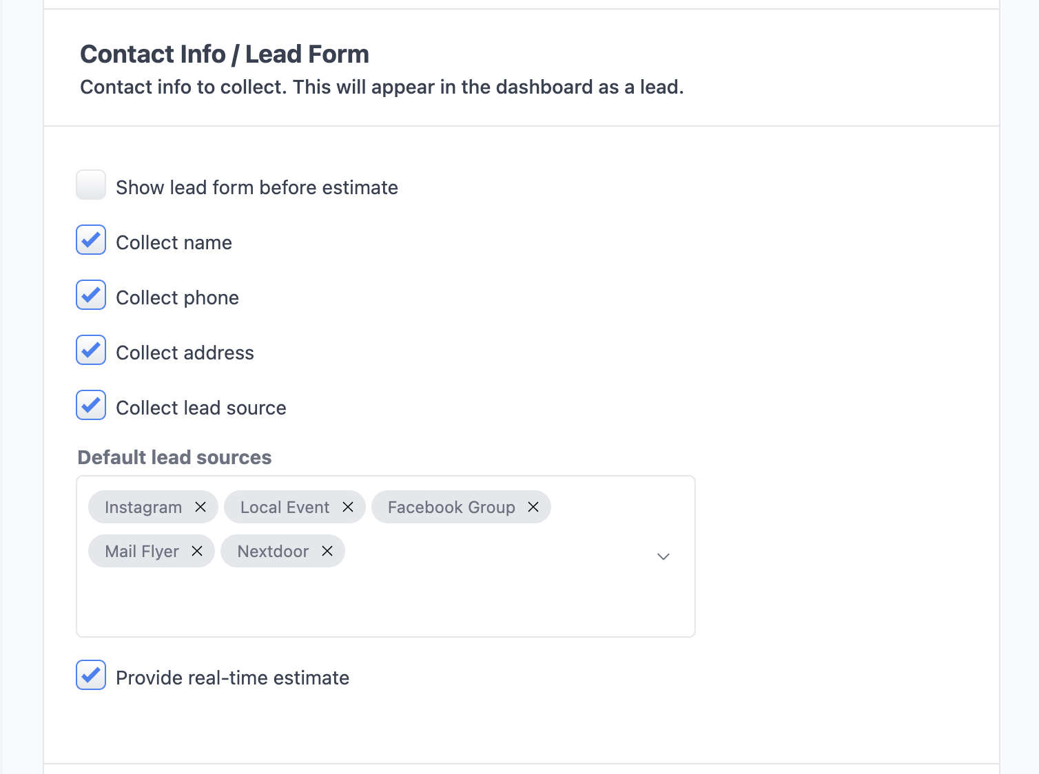 Customize How You Collect Leads